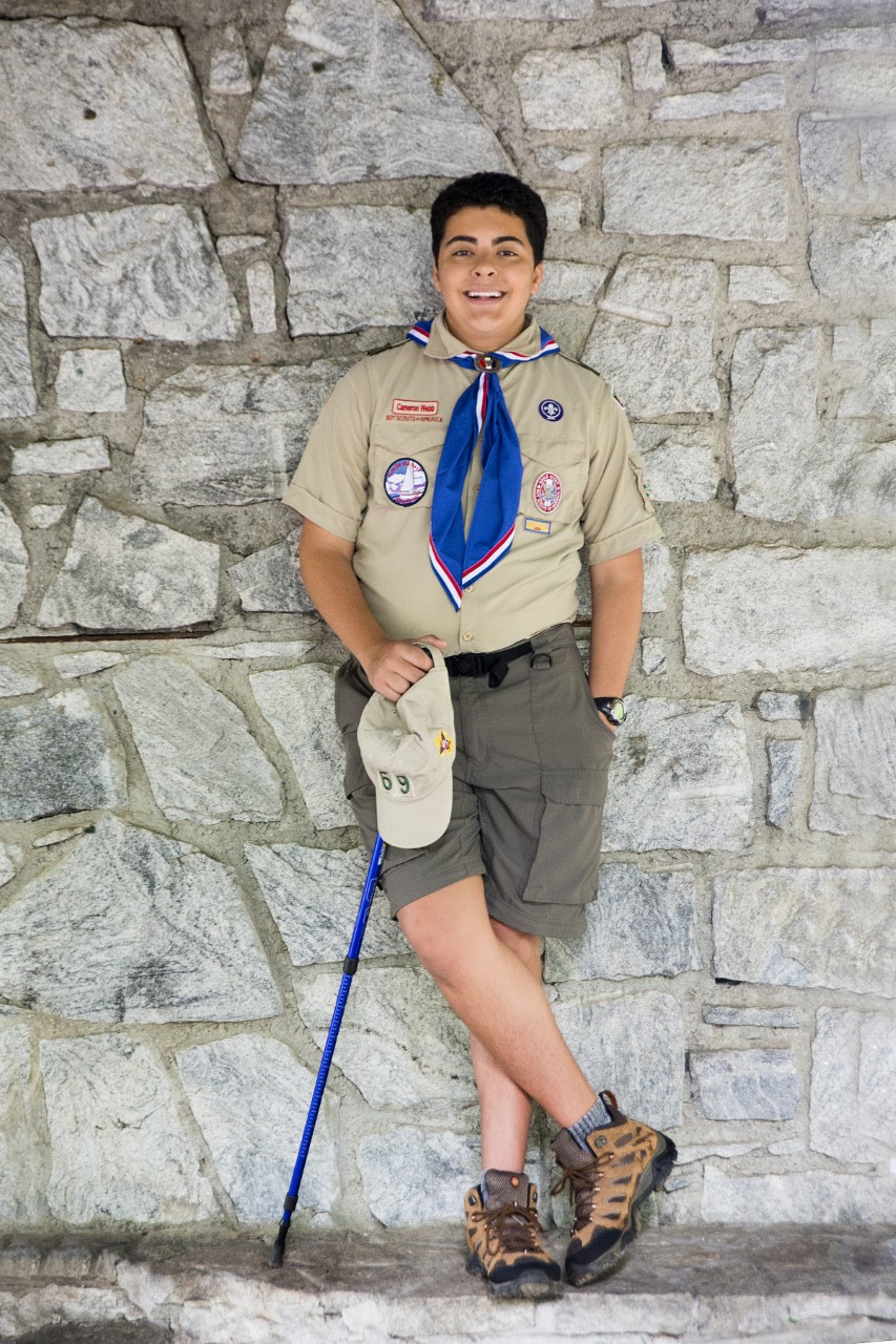 Cameron Webb in his Eagle Scout uniform